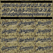 Load image into Gallery viewer, Custom Camo Black-Gray Authentic Salute To Service Baseball Jersey