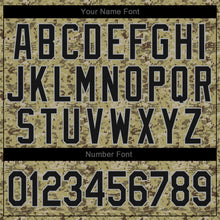 Load image into Gallery viewer, Custom Camo Black-Gray Authentic Salute To Service Baseball Jersey