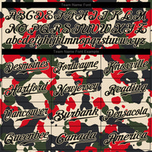 Load image into Gallery viewer, Custom Stitched Camo Black-Cream Sports Pullover Sweatshirt Salute To Service Hoodie