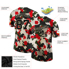 Load image into Gallery viewer, Custom Camo Black-Cream Performance Salute To Service T-Shirt