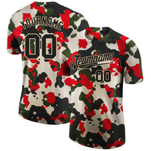Load image into Gallery viewer, Custom Camo Black-Cream Performance Salute To Service T-Shirt