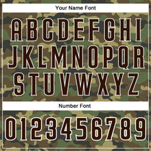 Load image into Gallery viewer, Custom Camo Brown-White Authentic Salute To Service Baseball Jersey