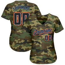 Load image into Gallery viewer, Custom Camo Black-Powder Blue Authentic Salute To Service Baseball Jersey