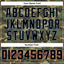 Load image into Gallery viewer, Custom Camo Black-Powder Blue Authentic Salute To Service Baseball Jersey