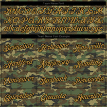 Load image into Gallery viewer, Custom Stitched Camo Old Gold-Black Sports Pullover Sweatshirt Salute To Service Hoodie