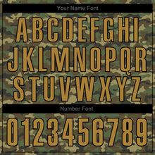 Load image into Gallery viewer, Custom Stitched Camo Old Gold-Black Sports Pullover Sweatshirt Salute To Service Hoodie