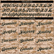 Load image into Gallery viewer, Custom Stitched Camo Black-Cream Sports Pullover Sweatshirt Salute To Service Hoodie