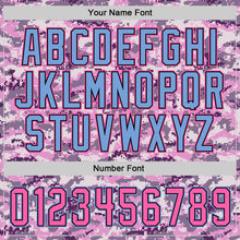 Load image into Gallery viewer, Custom Stitched Camo Pink-Light Blue Sports Pullover Sweatshirt Salute To Service Hoodie