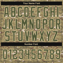 Load image into Gallery viewer, Custom Stitched Camo Olive-Cream Sports Pullover Sweatshirt Salute To Service Hoodie