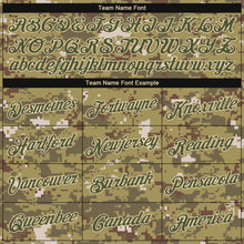 Load image into Gallery viewer, Custom Camo Olive-Cream Performance Salute To Service T-Shirt