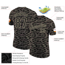 Load image into Gallery viewer, Custom Camo Black-Cream Performance Salute To Service T-Shirt