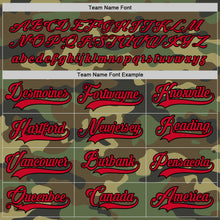 Load image into Gallery viewer, Custom Camo Red-Black Salute To Service Hockey Jersey