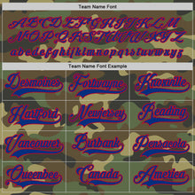 Load image into Gallery viewer, Custom Camo Royal-Red Salute To Service Hockey Jersey