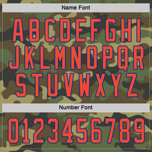 Load image into Gallery viewer, Custom Camo Orange-Royal Salute To Service Hockey Jersey