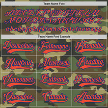 Load image into Gallery viewer, Custom Camo Orange-Royal Salute To Service Hockey Jersey