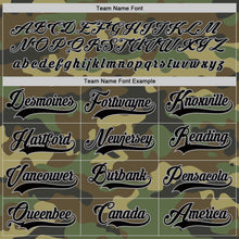 Load image into Gallery viewer, Custom Camo Black-Gray Salute To Service Hockey Jersey