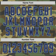 Load image into Gallery viewer, Custom Camo Navy-Light Blue Salute To Service Hockey Jersey