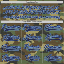 Load image into Gallery viewer, Custom Camo Navy-Light Blue Salute To Service Hockey Jersey