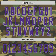 Load image into Gallery viewer, Custom Camo Purple-Black Salute To Service Hockey Jersey