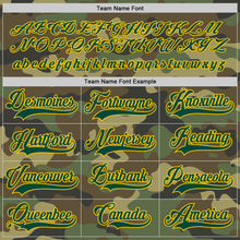 Load image into Gallery viewer, Custom Camo Green-Gold Salute To Service Hockey Jersey