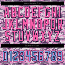 Load image into Gallery viewer, Custom Camo Light Blue-Pink Authentic Salute To Service Baseball Jersey