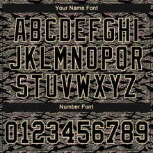 Load image into Gallery viewer, Custom Camo Black-Cream Authentic Salute To Service Baseball Jersey