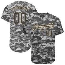 Load image into Gallery viewer, Custom Camo Steel Gray-Cream Authentic Salute To Service Baseball Jersey