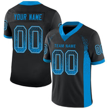 Load image into Gallery viewer, Custom Black Panther Blue-Gray Drift Fashion Football Jersey
