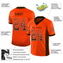 Load image into Gallery viewer, Custom Orange Brown-White Drift Fashion Football Jersey