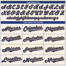 Load image into Gallery viewer, Custom Cream Royal-Gold Authentic Baseball Jersey