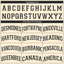 Load image into Gallery viewer, Custom Cream Black V-Neck Basketball Jersey - Fcustom