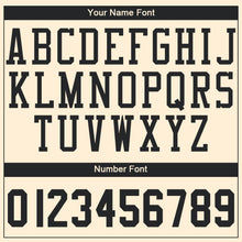 Load image into Gallery viewer, Custom Cream Black Round Neck Basketball Jersey - Fcustom