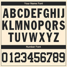 Load image into Gallery viewer, Custom Cream Black V-Neck Basketball Jersey - Fcustom