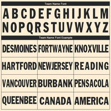 Load image into Gallery viewer, Custom Cream Black V-Neck Basketball Jersey - Fcustom