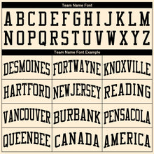 Load image into Gallery viewer, Custom Cream Black Round Neck Suit Basketball Jersey - Fcustom