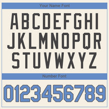 Load image into Gallery viewer, Custom Cream Light Blue-Steel Gray Authentic Father's Day Baseball Jersey