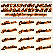 Load image into Gallery viewer, Custom Cream Black Orange-Old Gold Authentic Baseball Jersey