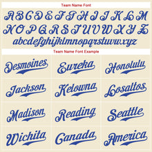 Load image into Gallery viewer, Custom Cream Red-Royal Authentic American Flag Fashion Baseball Jersey