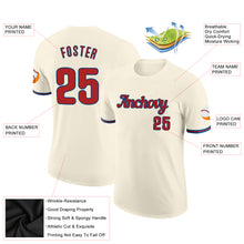 Load image into Gallery viewer, Custom Cream Red-Royal Performance T-Shirt
