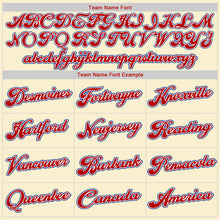 Load image into Gallery viewer, Custom Cream Royal-Red Authentic Throwback Basketball Jersey