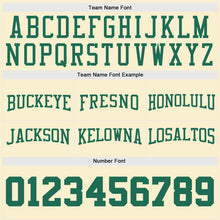 Load image into Gallery viewer, Custom Cream Kelly Green-White Authentic Throwback Basketball Shorts