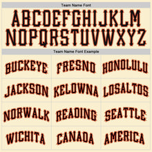 Load image into Gallery viewer, Custom Cream Black-Orange Authentic Throwback Basketball Jersey