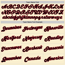 Load image into Gallery viewer, Custom Cream Red-Black Authentic Throwback Basketball Jersey