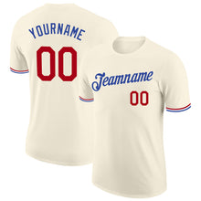 Load image into Gallery viewer, Custom Cream Red-Royal Performance T-Shirt