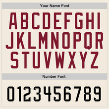 Load image into Gallery viewer, Custom Stitched Cream Black-Crimson Sports Pullover Sweatshirt Hoodie