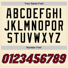 Load image into Gallery viewer, Custom Cream Black Pinstripe Maroon-Black Authentic Basketball Jersey