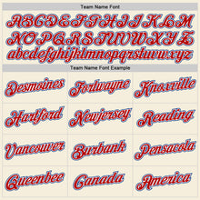 Load image into Gallery viewer, Custom Cream Royal-Red Performance T-Shirt