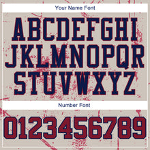 Load image into Gallery viewer, Custom Stitched Cream Crimson-Navy 3D American Flag Fashion Sports Pullover Sweatshirt Hoodie