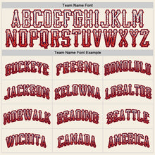 Load image into Gallery viewer, Custom Cream Red-Navy Authentic Drift Fashion Baseball Jersey