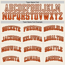 Load image into Gallery viewer, Custom Cream Orange-Black Authentic Drift Fashion Baseball Jersey